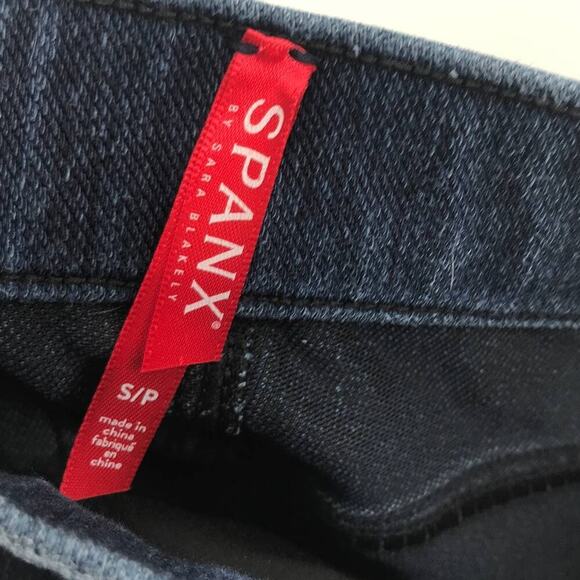 Spanx Blue Denim Jeanish Ankle Leggings S - Picture 9 of 11